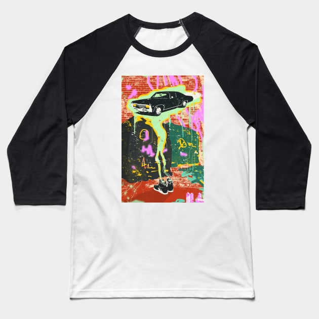 GRAFFITI GHOST Baseball T-Shirt by Showdeer